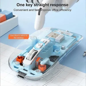 WIWU Crystal Transparent Wireless Mouse 2.4G