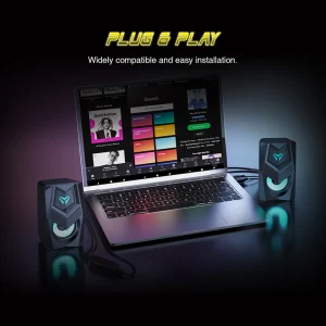 Micropack GS-02 Wired Rainbow Gaming Speaker