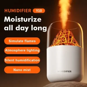 Crack Volcano Humidifier Spray Machine Usb Small Silent Desktop Colorful Atmosphere Lamp