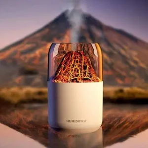 Crack Volcano Humidifier Spray Machine Usb Small Silent Desktop Colorful Atmosphere Lamp