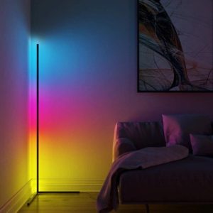 RGB Floor Corner Lamp APP Control Rainbow color DIY Mode with Music Sync Faction for Living Room Decoration
