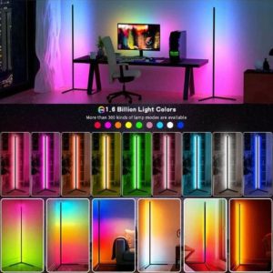 RGB Floor Corner Lamp APP Control Rainbow color DIY Mode with Music Sync Faction for Living Room Decoration