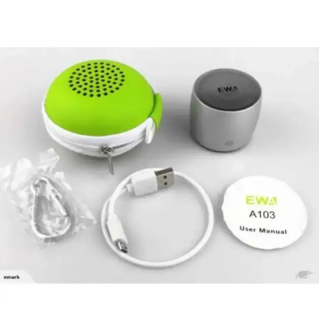 EWA A103 Mini Wireless Bluetooth Portable Speaker Silver Color - Image 4