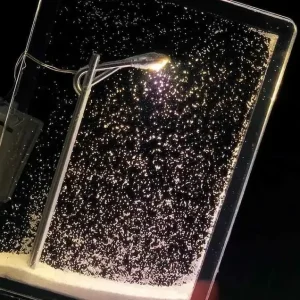 Christmas Gift Handmade DIY Snow Scenery Night Light Romantic Snowflake Lamp DIY Material Desktop Decor Snowy Night Street Lamp