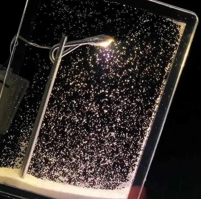 Christmas Gift Handmade DIY Snow Scenery Night Light Romantic Snowflake Lamp DIY Material Desktop Decor Snowy Night Street Lamp - Image 3