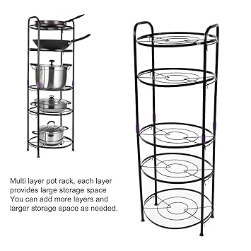 5 Layer Pot Rack – রান্নাঘর রাখুন গুছিয়ে ও স্টাইলিশভাবে! - Image 3