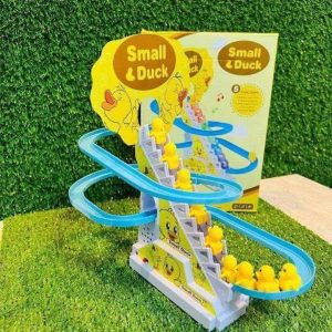 Electric Cartoon Duck Climbing Music Train – Fun & Playful Duck Toy 🚂🦆