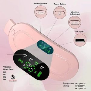 Heating Pad for Period Cramps & Vibration Slimming Massage Belt