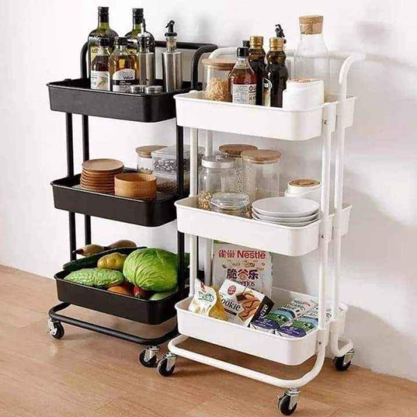 3 Layer Multipurpose Trolley Rack- স্টাইলিশ ও টেকসই - Image 2