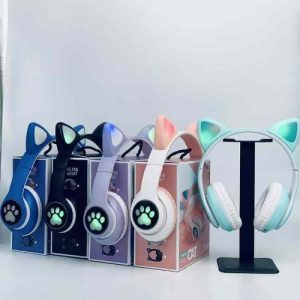 STN-28 Wireless Cat Ear Headphones – LED RGB Light, Bluetooth 5.0