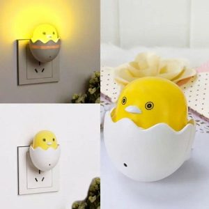 Yellow Duck Egg-Shaped LED Night Light – নরম উষ্ণ আলোতে ঘরের মিষ্টি পরিবেশ তৈরি করুন