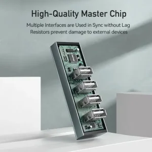 Awei CL-122T Type-C USB 2.0 Docking Station – Fast Data Transfer, Compact Hub