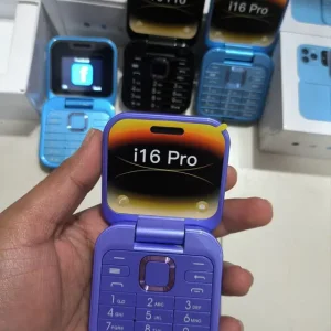 i16 Pro Flip Mobile Phone – Dual SIM, Magic Voice