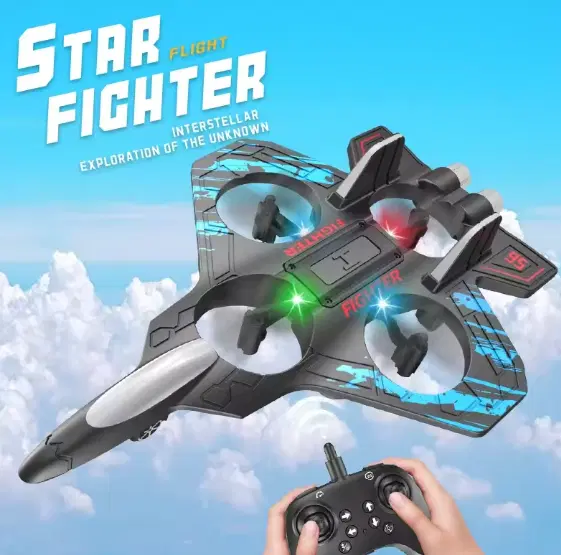 Remote Control Starfighter Drone Plane – Durable EPP Foam RC Aircraft