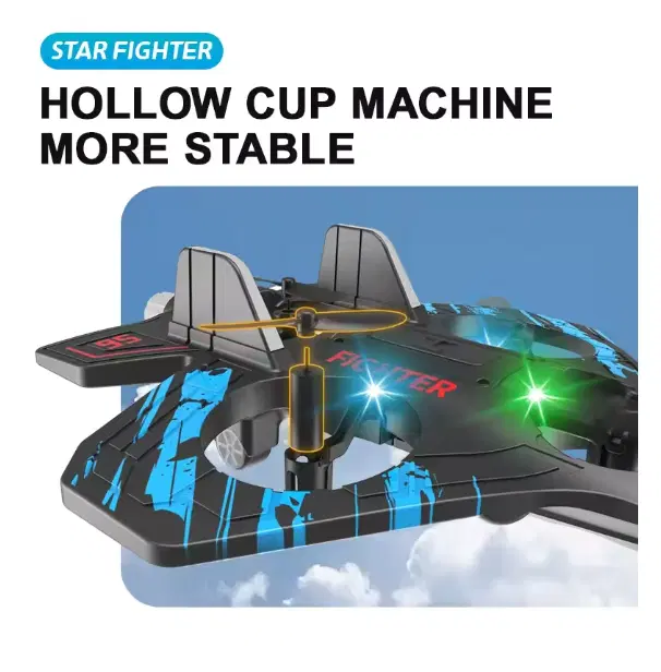 Remote Control Starfighter Drone Plane – Durable EPP Foam RC Aircraft - Image 3