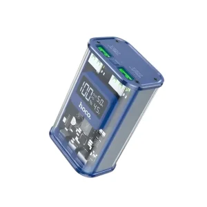 Hoco J105 10000mAh 22.5W Fast Charging Power Bank with LED Display – Blue