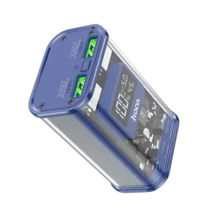 Hoco J105 10000mAh 22.5W Fast Charging Power Bank with LED Display – Blue