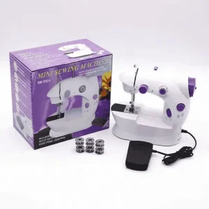 Mini Electric Sewing Machine SM-202A – Portable Double Thread Stitcher | Adjustable Speed