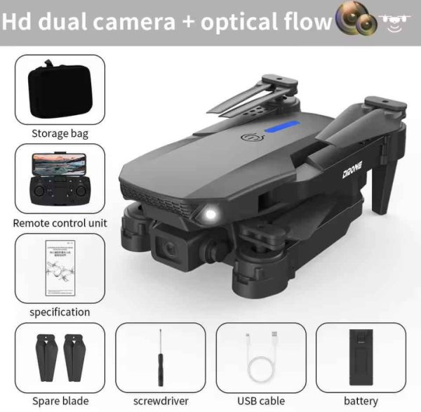 E88 4K Dual Camera Drone with WiFi FPV – Foldable Smart Drone for Beginners - Image 2