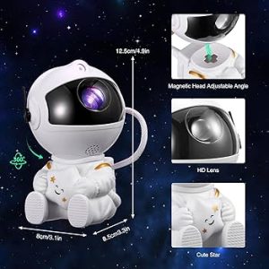 Mini Astronaut Starry Projector Robot Night Light