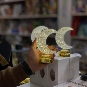 Crystal Moon LED Lamp – Magical Multicolor Night Light for Bedroom & Kids Room