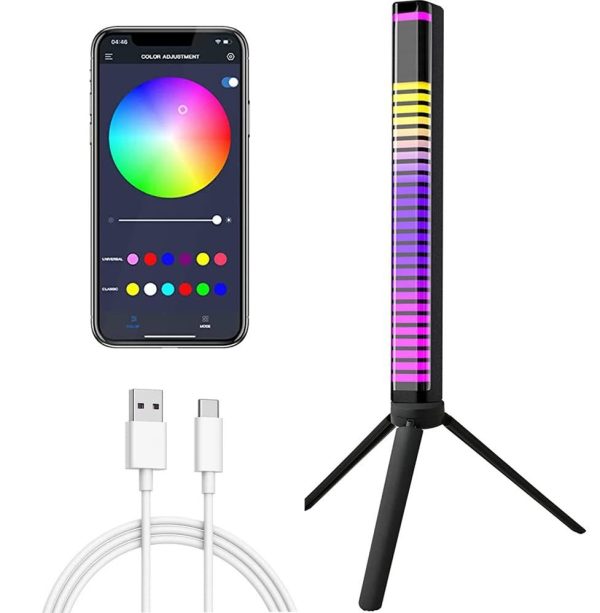 3D RGB APP Control Rechargeable Rhythm Light With Voice-Activated Pickup (D10) - Image 3