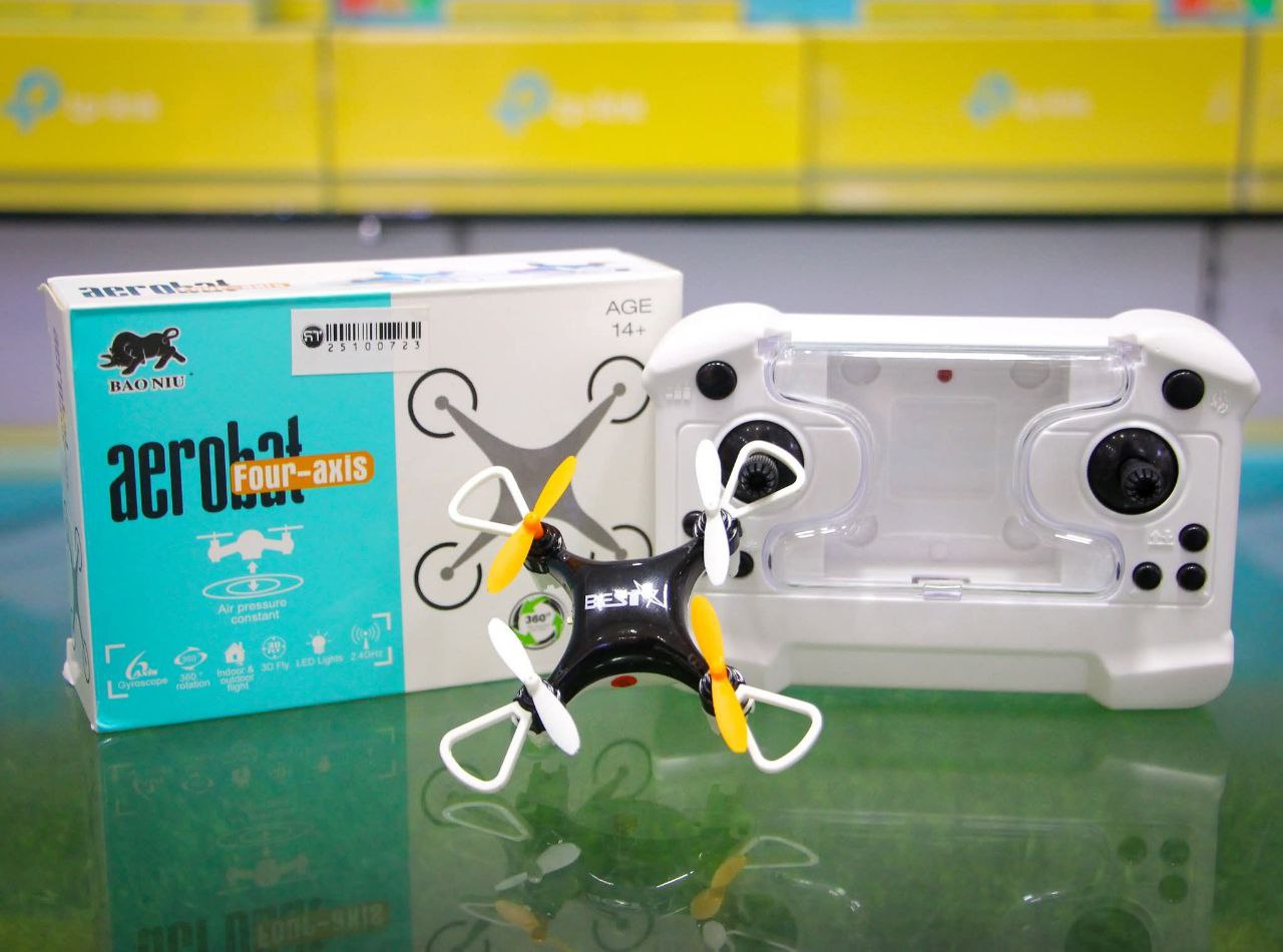 Aerobat HC-702 Four-Axis Mini Pocket Drone | 360° Flip RC Aircraft with LED Lights - Image 5