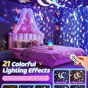 Onefire Unicorn Night Light Star Projector for Kids (15 Sounds, 15 Films) – Baby Sound Machine