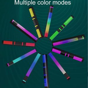 3D RGB APP Control Rechargeable Rhythm Light With Voice-Activated Pickup (D10)