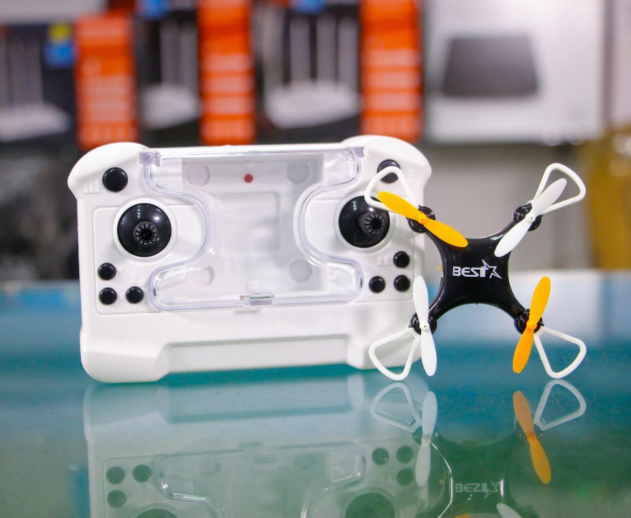 Aerobat HC-702 Four-Axis Mini Pocket Drone | 360° Flip RC Aircraft with LED Lights - Image 2