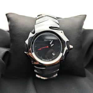 DENVOSI Analog Quartz Watch – Silver Black Edition
