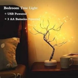 Decorative LED Shimmer Tree Light – Premium Home Decor Warm Light Night Lamp