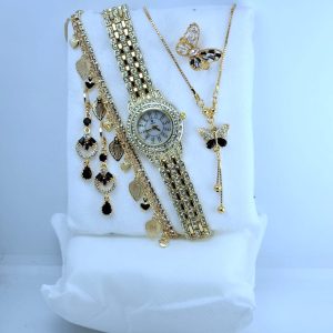 Women's Watch & Jwelry Combo