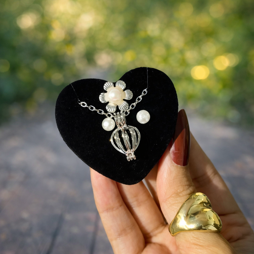 Love Forever Pearl Necklace Full Set with Shopping Bag – Premium Romantic Gift Box (Remale Jewelry) - Image 3