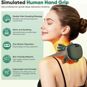 New Sensory Shoulder & Neck Massager FH-670 | Heat Function Rechargeable Pain Relief Massager