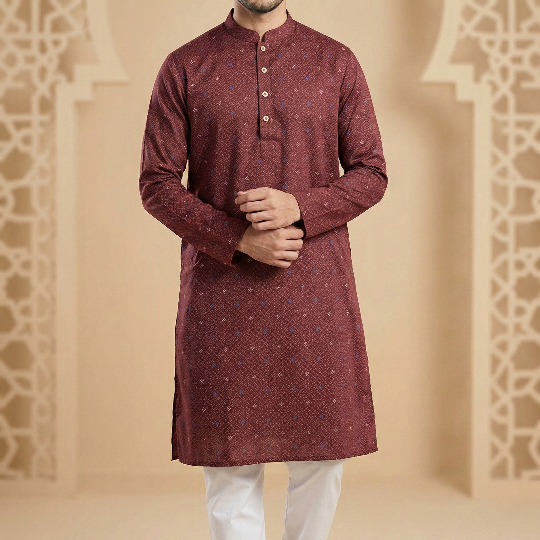 Men’s Cotton Luxury Punjabi – Premium Stylish Traditional Wear for Eid & Special Occasions