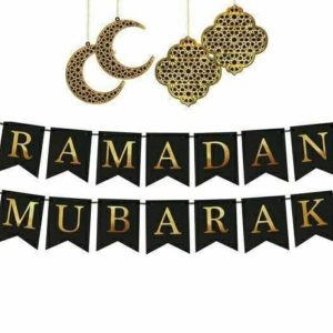 Ramadan Mubarak LED Fairy Light Wall Decoration Banner Set