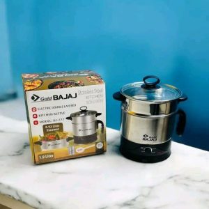 Bajaj Gold BJ-777 Kitchen Kettle 1.9 Liters – Fast Boil & Steam with Overheat Protection