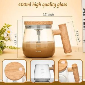 Automatic Mixing Cup | One-Button Self Stirring Coffee & Protein Shake Mug