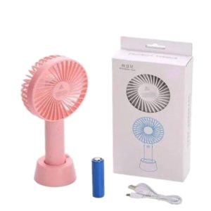 Mini Stylish Rechargeable Hand Fan – Portable USB Cooling Fan with 3-Speed & 2000mAh Battery
