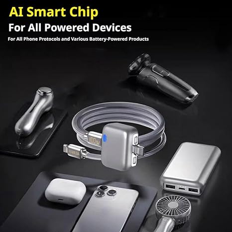 Smart Auto Disconnect Type-C Adapter – 140W Fast Charging & Overcharge Protection - Image 3