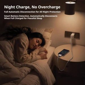 Smart Auto Disconnect Type-C Adapter – 140W Fast Charging & Overcharge Protection