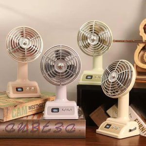 Powerful Mini Desk Fan with 100 Speed Settings & LED Display