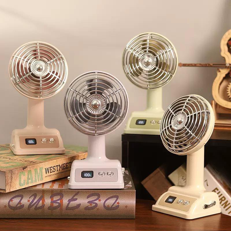 Powerful Mini Desk Fan with 100 Speed Settings & LED Display - Image 5