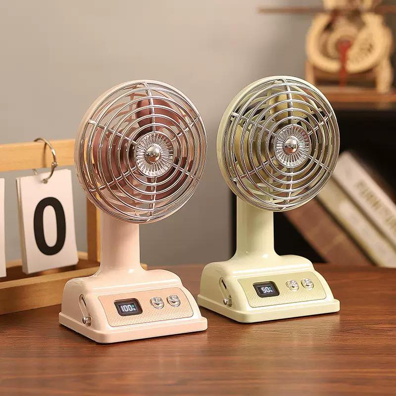 Powerful Mini Desk Fan with 100 Speed Settings & LED Display - Image 3