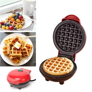 Mini Electric Waffle Maker Bubble Egg Cake Oven, Non-Stick Breakfast Waffle Machine