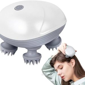 Smart Scalp Massager Rechargeable, Electric Head Massager with Red Light Therapy & 3 Speed Modes