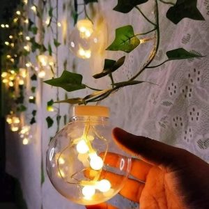 Wish Ball Leaf Curtain LED Light 15+ Feet Decorative Fairy String Light (12 Ball)