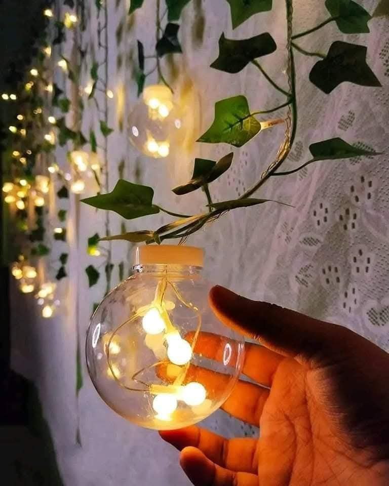 Wish Ball Leaf Curtain LED Light 15+ Feet Decorative Fairy String Light (12 Ball) - Bikdoo Wish Ball Leaf Curtain LED Light 15+ Feet Decorative Fairy String Light (12 Ball) - Image 3
