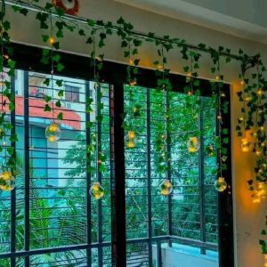 Wish Ball Leaf Curtain LED Light 15+ Feet Decorative Fairy String Light (12 Ball)